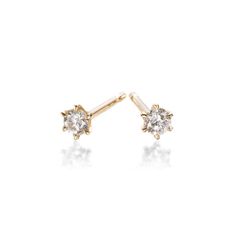 【お取り寄せ商品】K18(YG/PG/WG)ダイヤピアス
