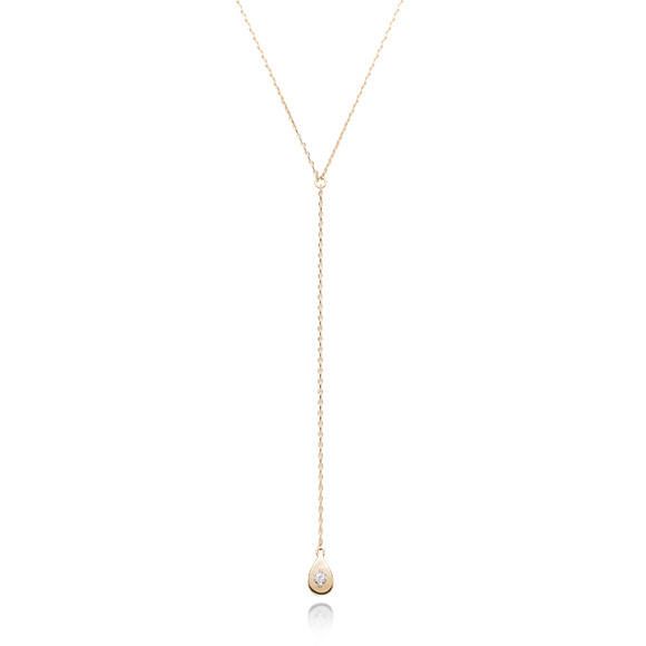 【取り寄せ商品】 K10(Y/W)ダイヤモンドネックレス