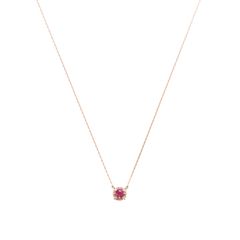 【お取り寄せ商品】K10PG ルビー/ダイヤネックレス