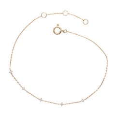【お取り寄せ商品】K18YG ダイヤブレスレット