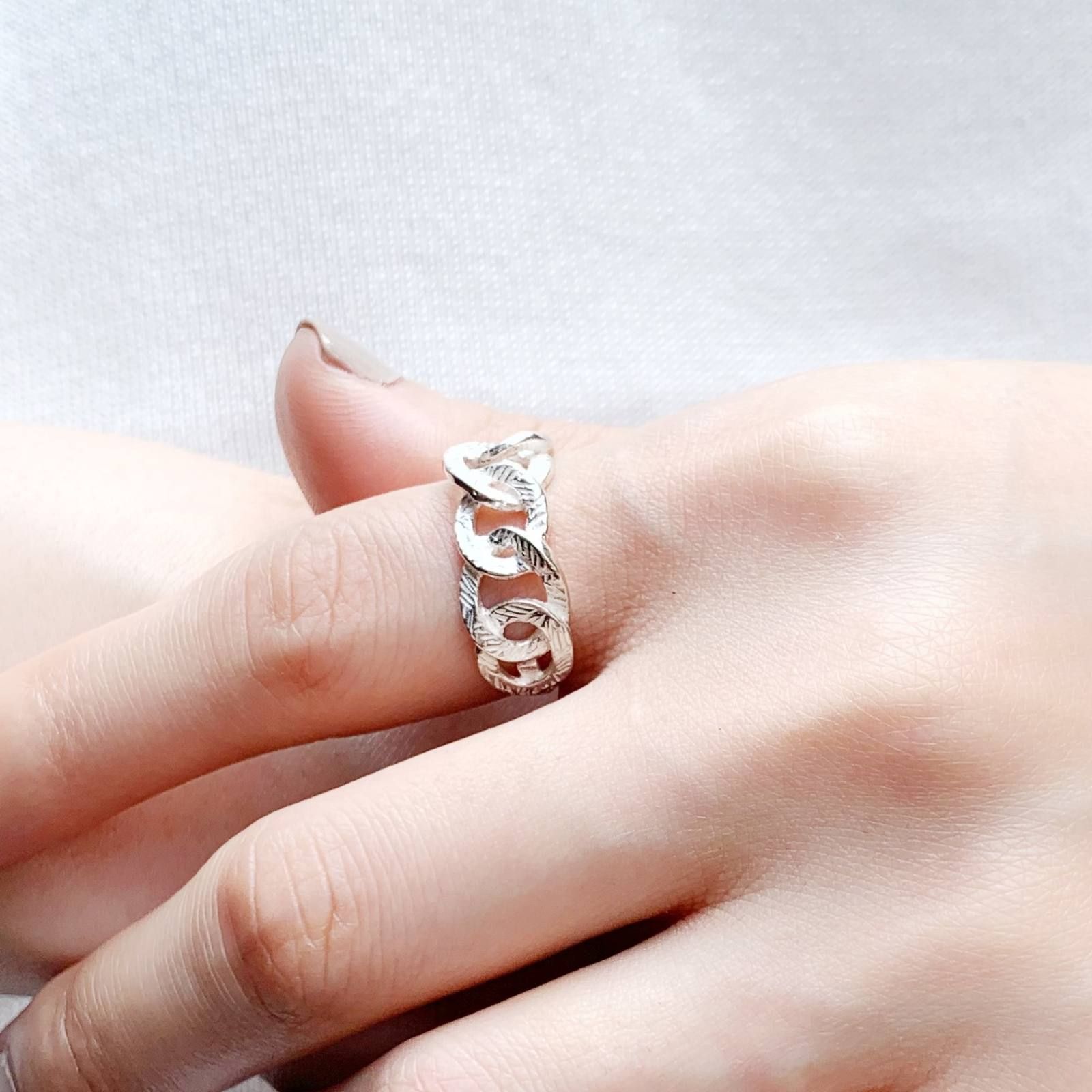 【即日発送可】Chainsリング(シルバー)フリーサイズ*廃番商品