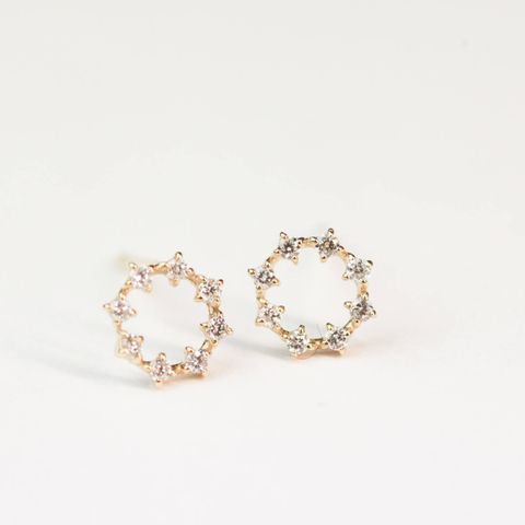 【即日発送可】スターリー ピアス(K10)