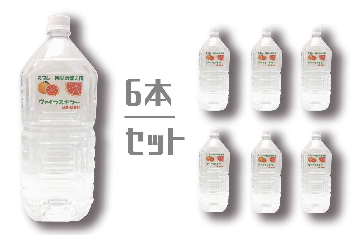 【取り寄せ商品】ヴァイラスキラー詰め替え2Lボトル(6本セット)