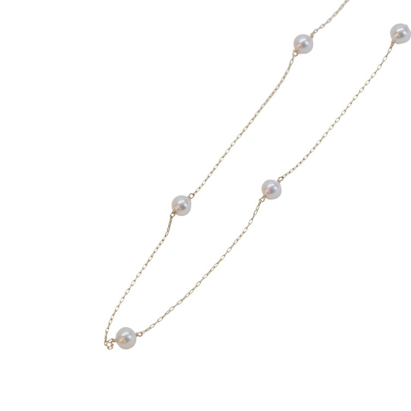 【フェア限定】パールネックレス(K10)(45cm)＊廃番商品＊現品限り