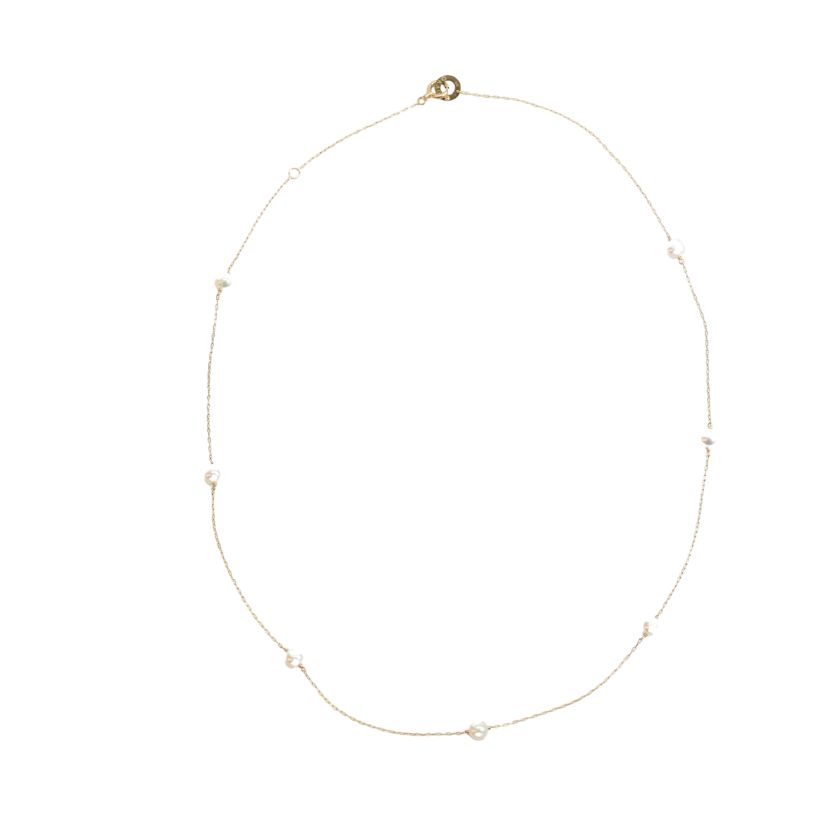 【フェア限定】パールネックレス(K10)(45cm)＊廃番商品＊現品限り