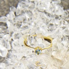 3月のベビーリング (アクアマリン)/ リュミエール【オーダー商品】