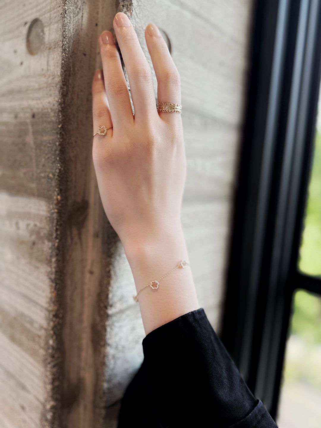 【即日発送可】ミニ ミモザ ブレスレット(K10)