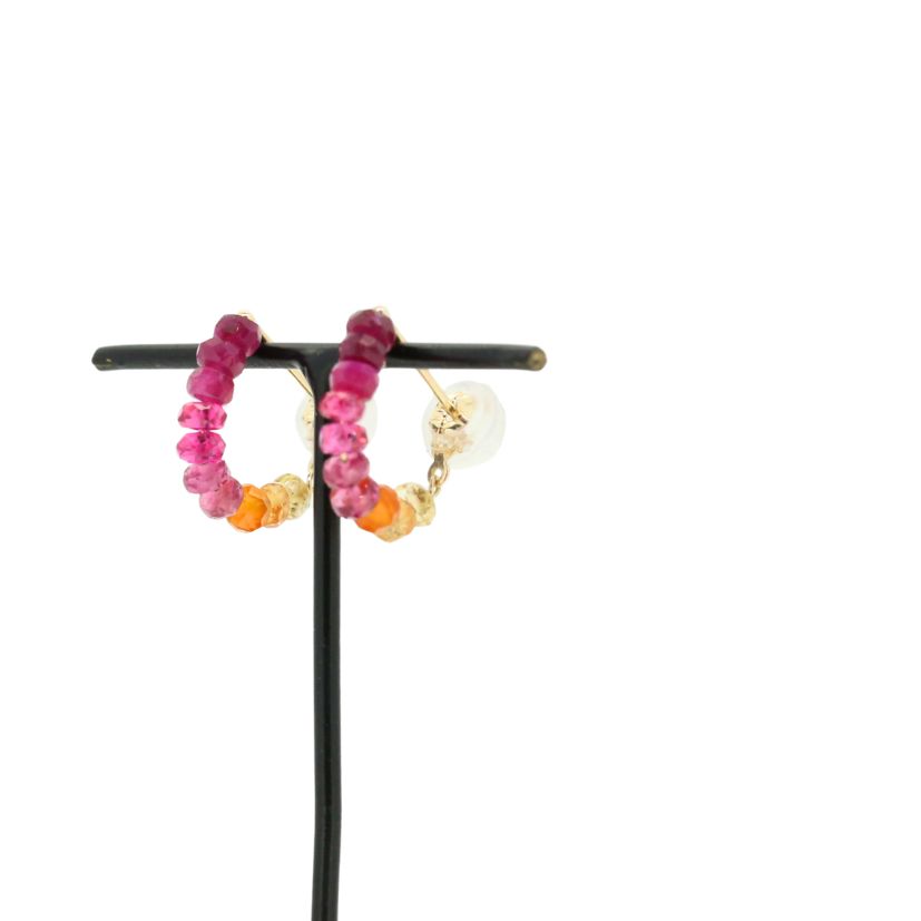 【フェア限定】グリッターマルチカラーピアス( K10)＊現品限り