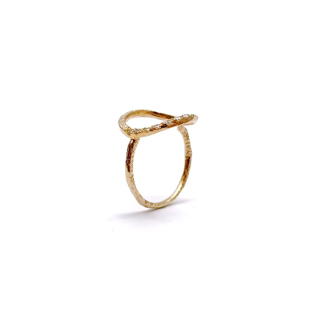 【フェア限定】ラウンド ハーフダイヤモンドリング／(K10)(13号)