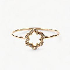 【即日発送可】ミニミモザダイヤモンドリング (K18)(13号)