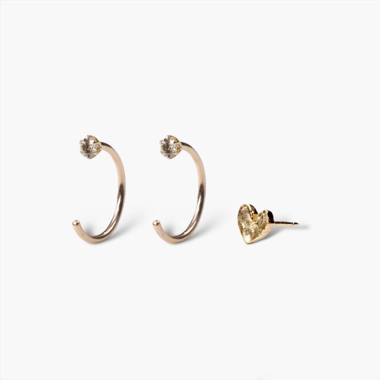 KAORU - 【限定セット】illminate me ピアス (K10)ダイヤモンド&ハート  