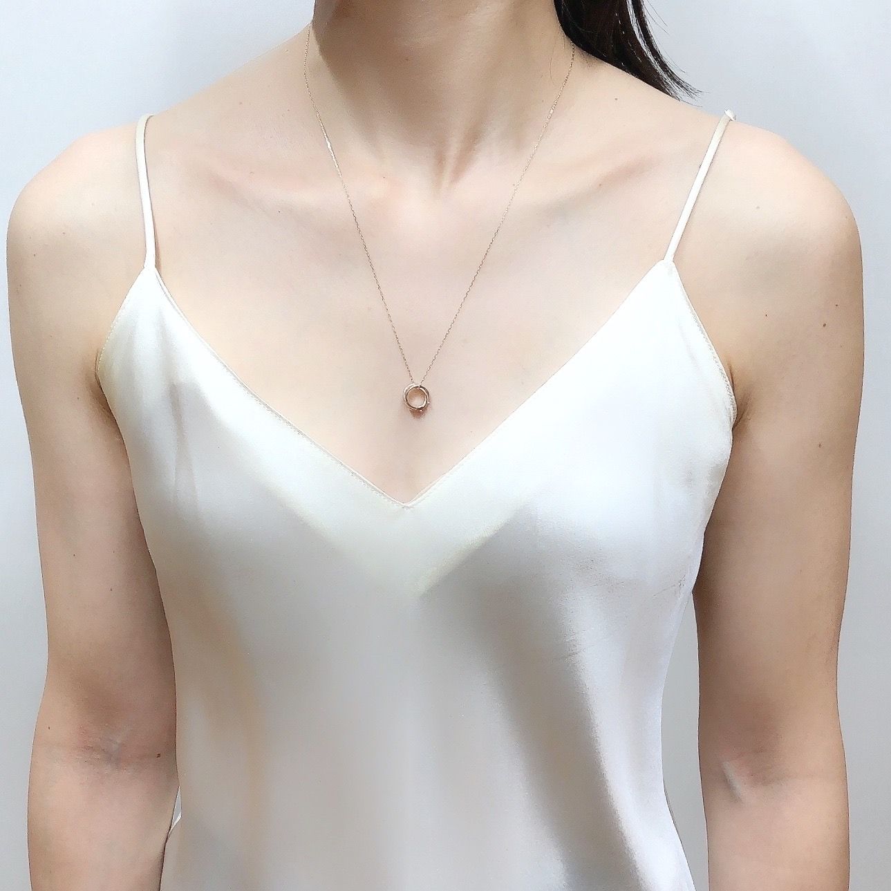 【即日発送可】ドットネックレス（シルバー/K10＊廃番商品