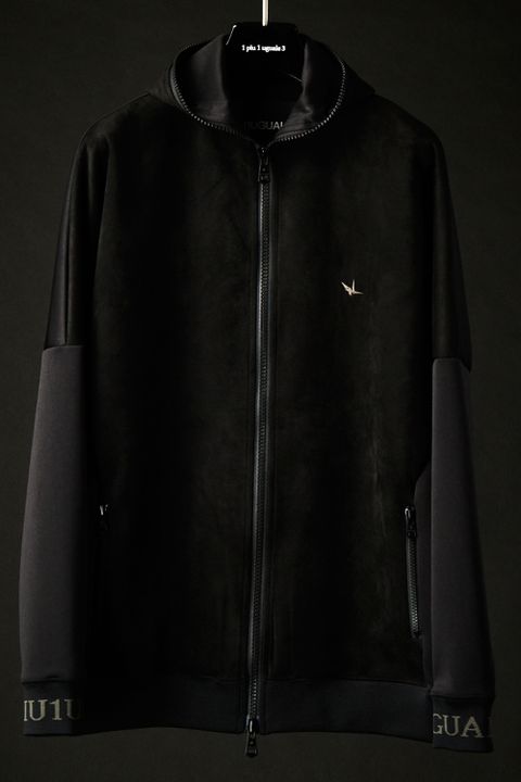 【バックプリント部分にシワ有】 R[10] 113 FULL ZIP PARKA DIAMOND BK / 113ロゴ ルーズフィット フルジップ フーディー ブラック