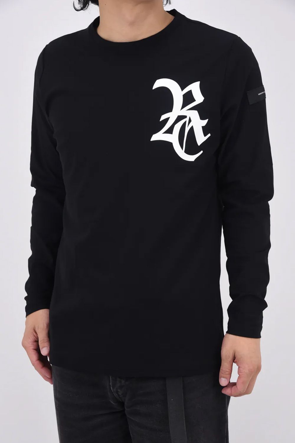 RC nylon longsleave Tee / RCロゴ ナイロン ロングスリーブTシャツ ブラック/ホワイト
