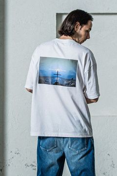 BACK PHOTO OVER TEE / バックフォト オーバーTシャツ ホワイト