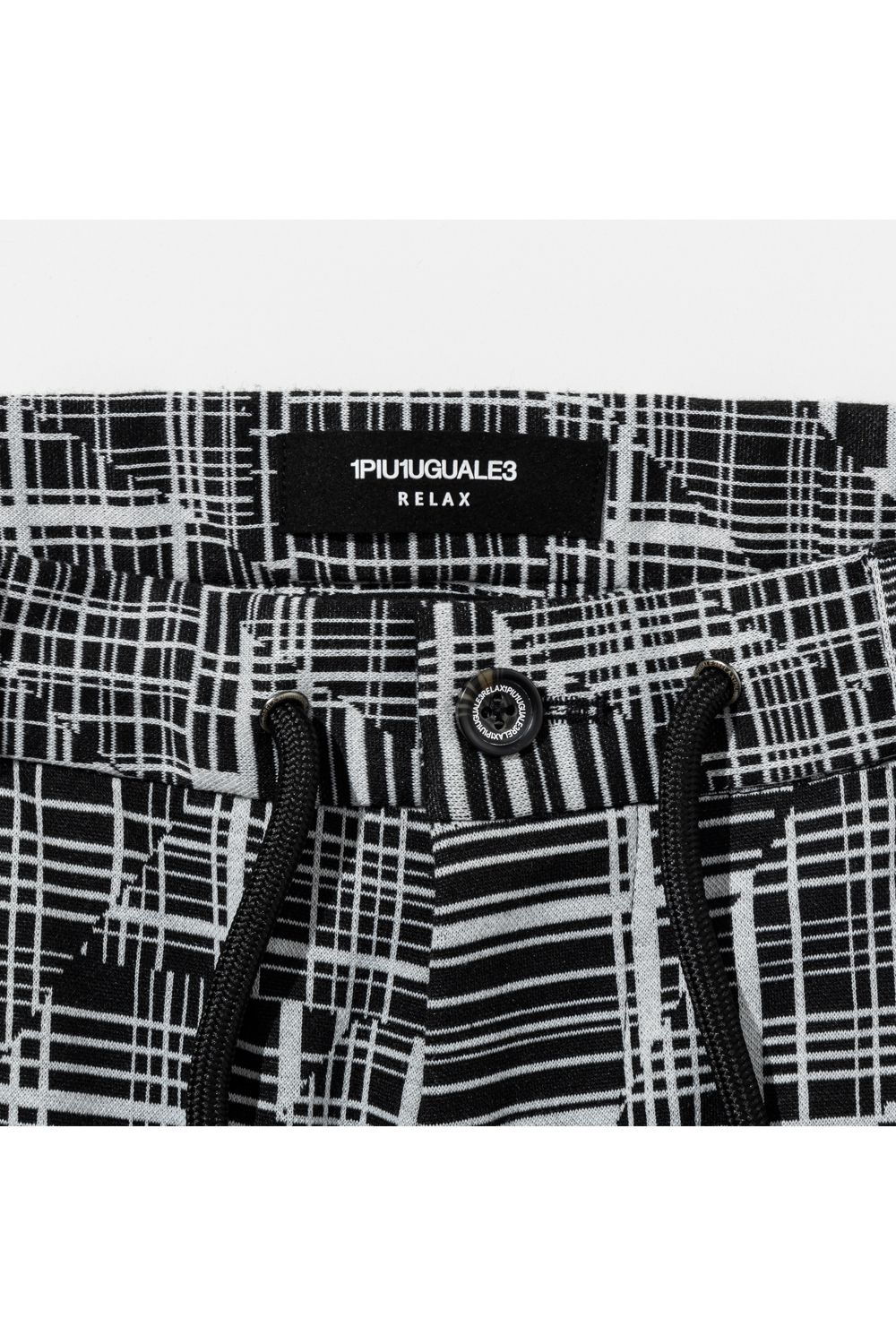 【26SS】 GEOMETRIC CLASSIC JACQUARD SLACKS / ジオメトリック総柄 イージースラックス (ブラック) (2月上旬入荷予定)