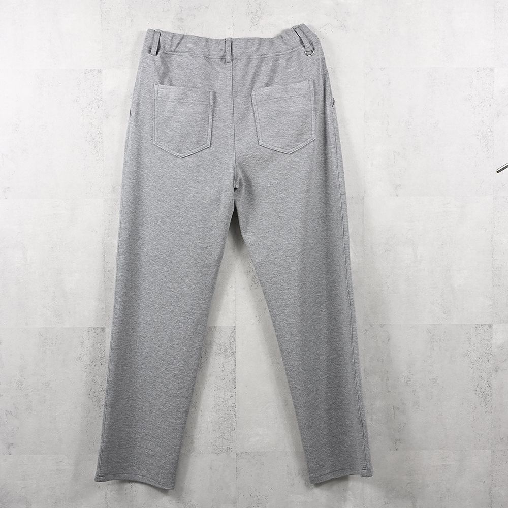 CHRIS EASY WIDE TUCK PANTS / ブリスターニット ワンタック イージーパンツ (グレー)（7月下旬入荷予定）※オーダー締切:5月23日(土)17時