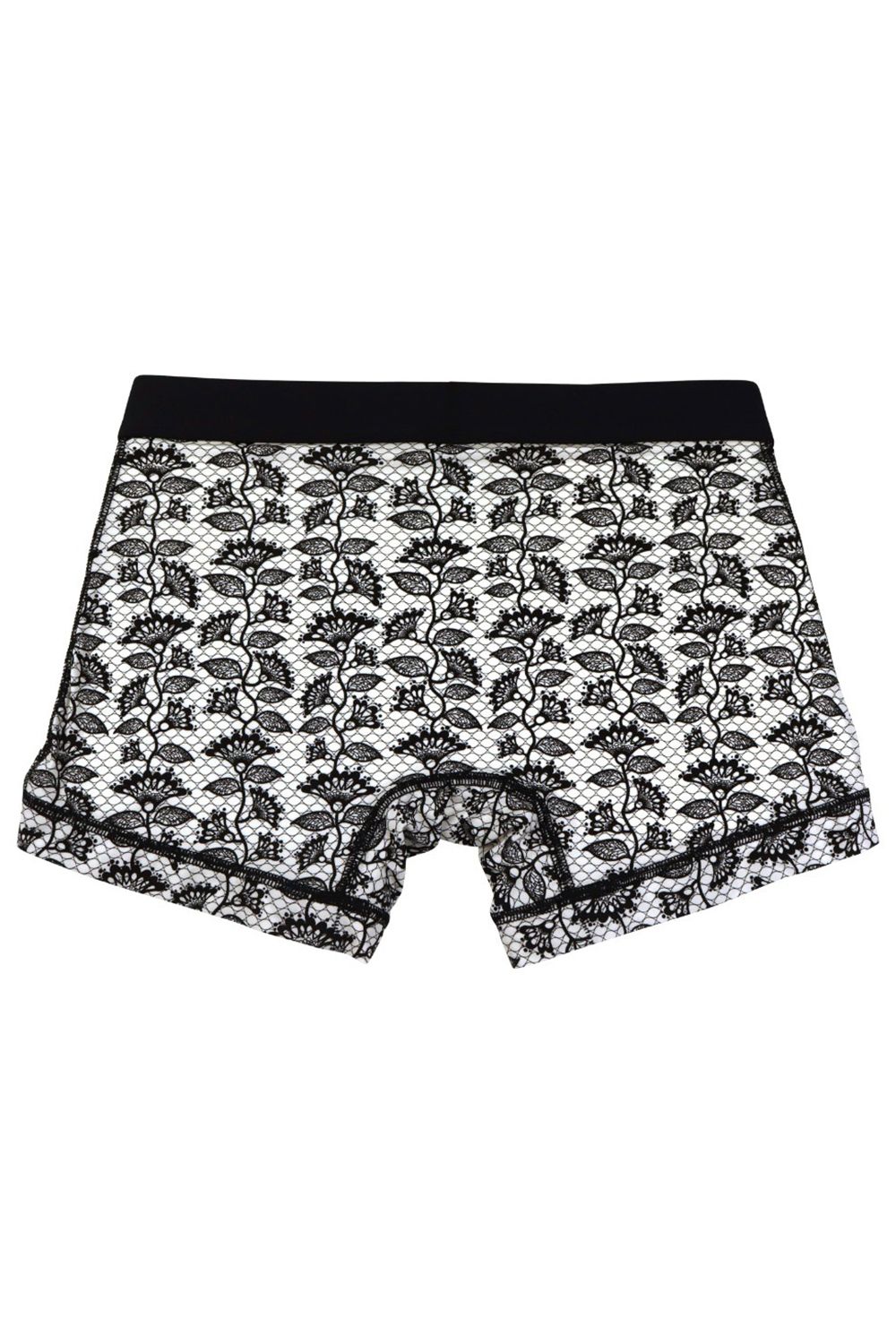 Barbed Flower Short Boxer - モードブラック