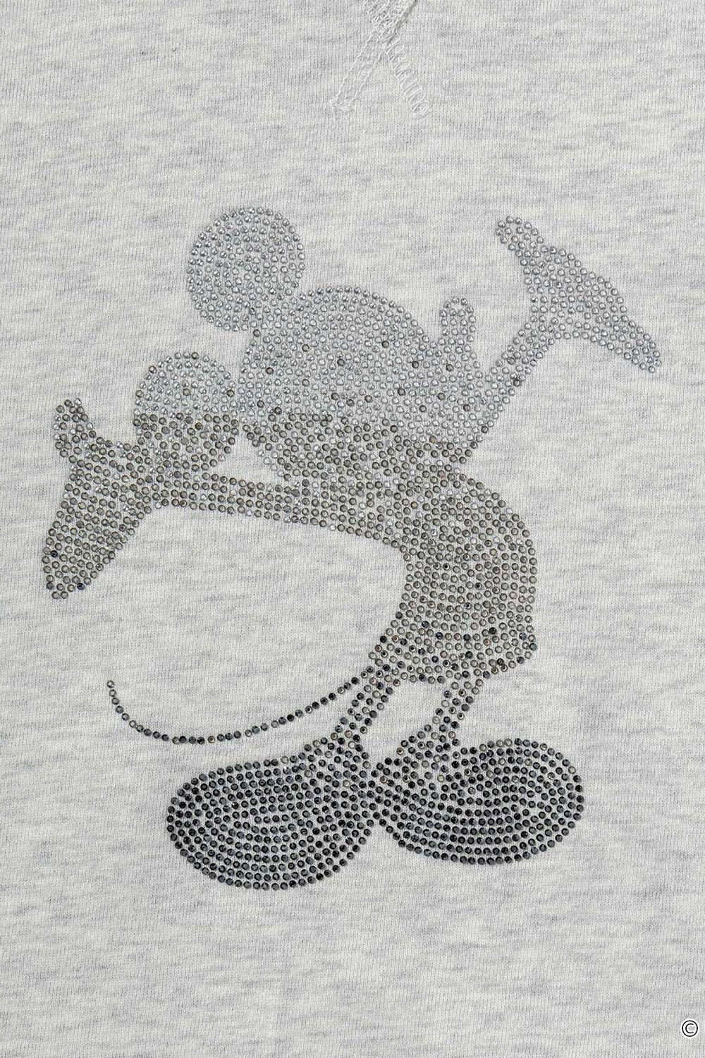 【26AW】 MICKEY SILHOUETTE GRADATION LINESTONE HOODIE / ミッキー シルエット グラデーション ラインストーン フーディー (オートミール) (8月上旬入荷予定)