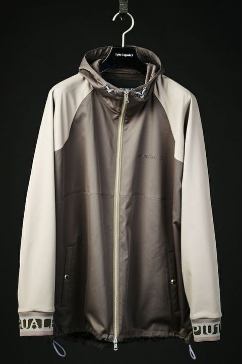 113SPORT R[10] 113 TECH DOLMAN BZ COMBINATION / オリジナルジャガード113LOGOリブ パーカー チャコール グレーベージュ