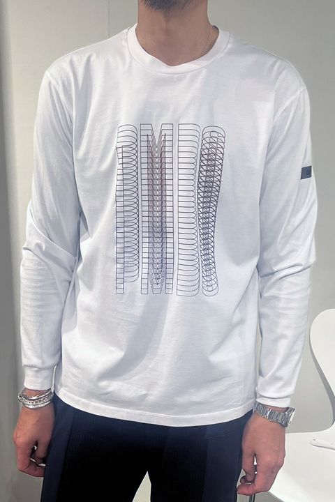【26AW】 ALCI 3D / 3Dブランドロゴプリント クルーネックTシャツ (ホワイト) (10月入荷予定)
