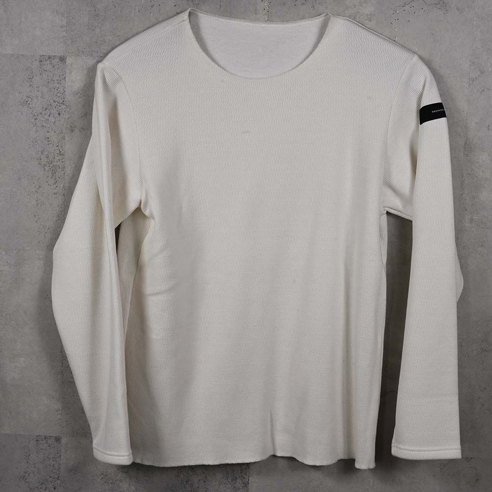 VELOURS FLEECE NEO THERMAL / 裏起毛 ベロアフリース カットオフサーマル (ホワイト) (10月下旬入荷予定) ※オーダー締切:9月7日(月)17時