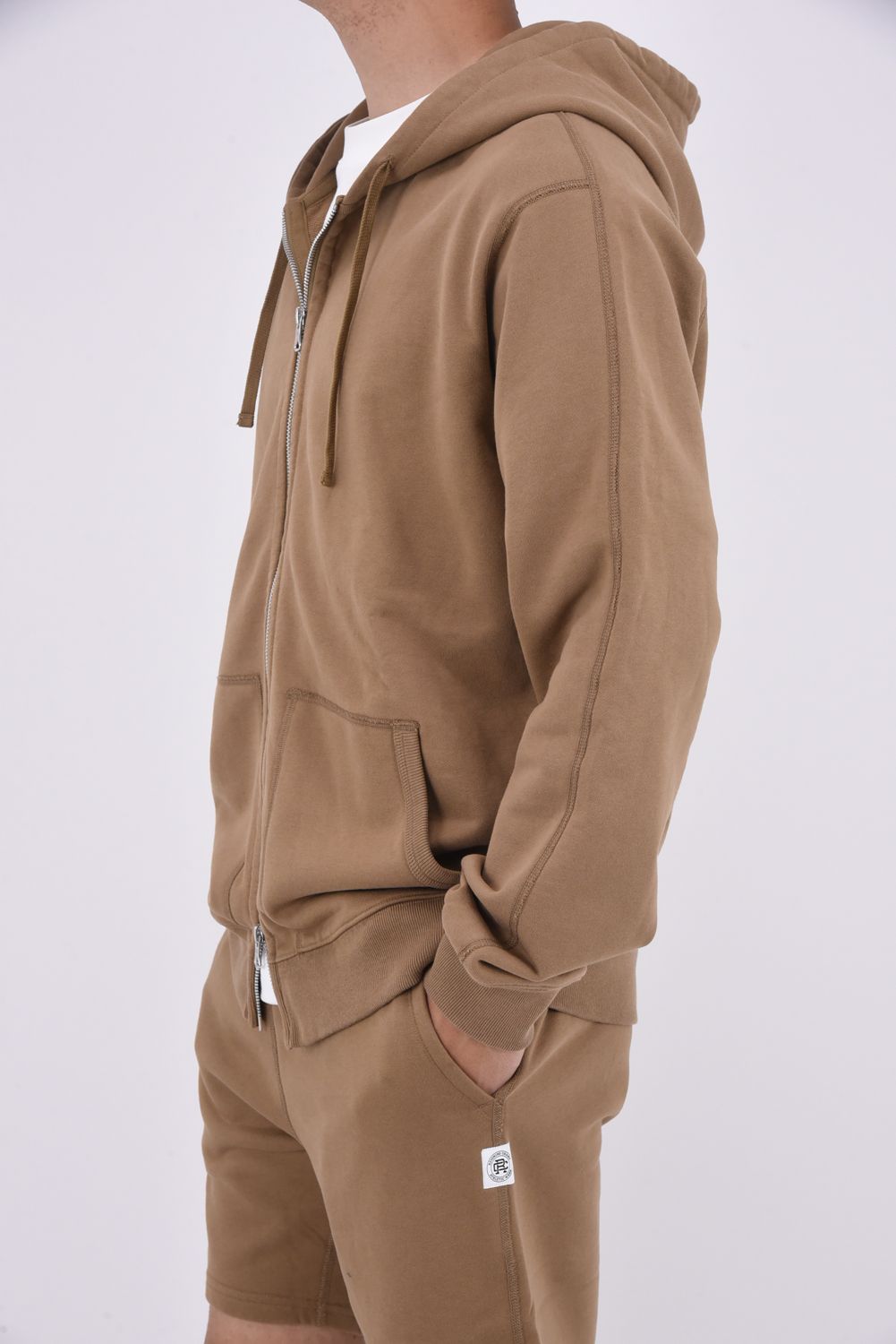 【国内正規品】【24SSシーズンカラー】 MIDWEIGHT TERRY CLASSIC FULL ZIP HOODIE / ミッドウェイトテリー フルジップパーカー リラックスシルエット クレイ
