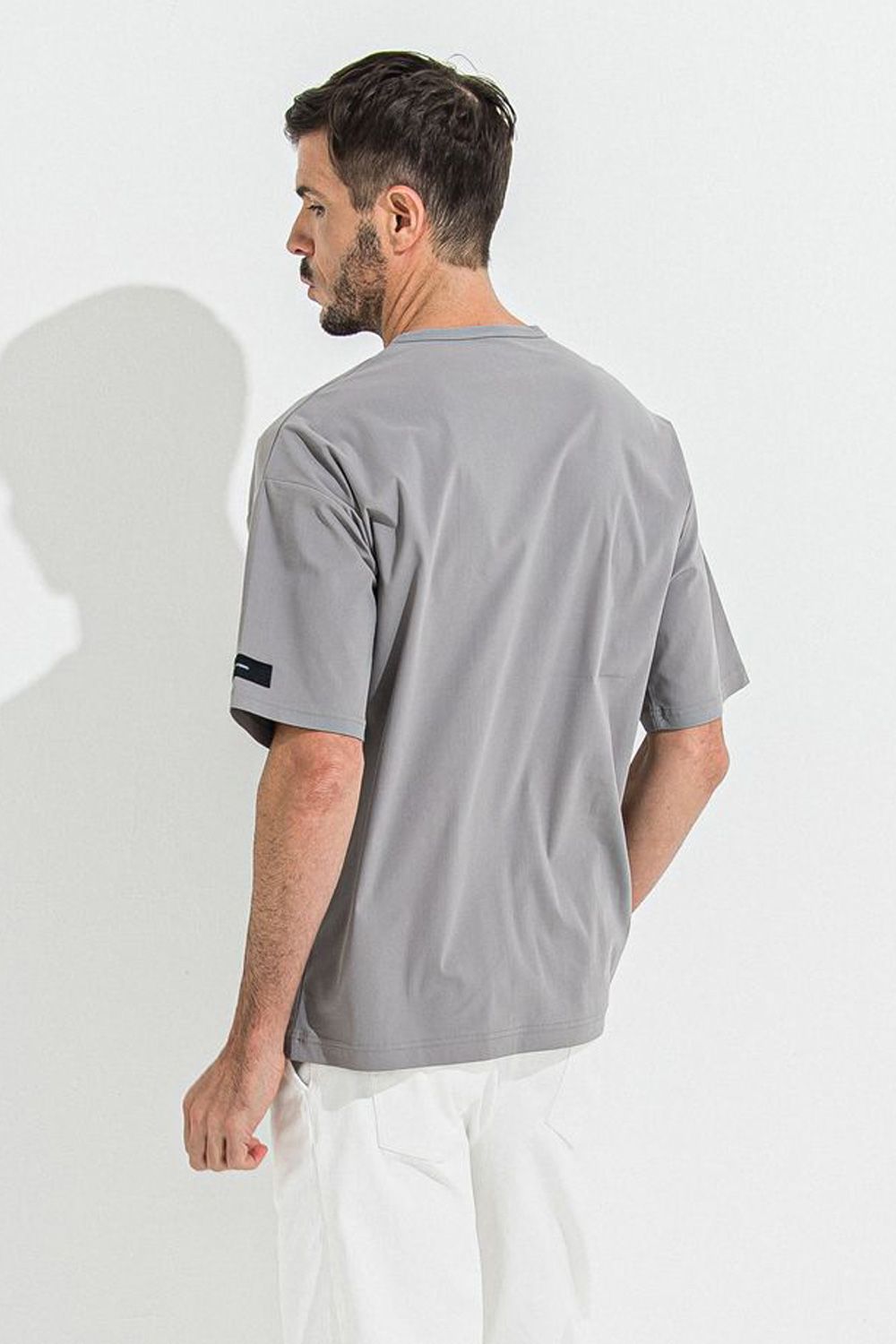 NYLON OVER  TEE / ナイロン オーバーTシャツ グレー