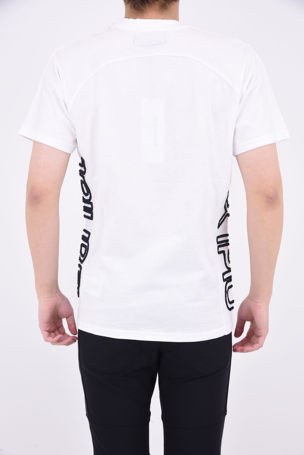 SAGARA EMBROIDERY T-SHIRTS / サガラ刺繍 サイドロゴ 半袖Tシャツ ホワイト