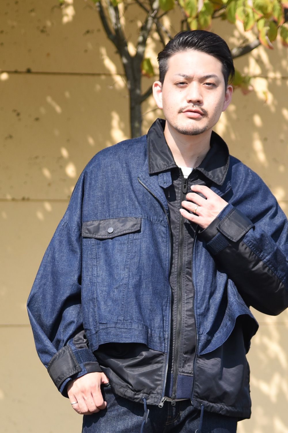 肩幅725新品　WM x LMC コラボ　　DOUBLE ZIP BLOUSON