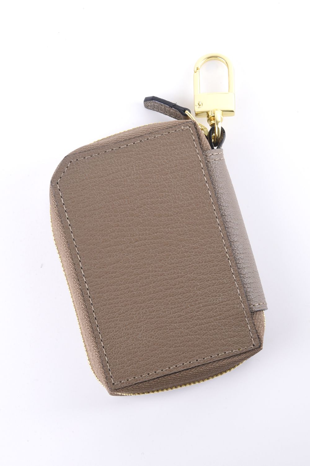 【残り1点】 SMART W KEY CASE / LA122GT ゴートレザー スマートWキーケース グレー / イエロー