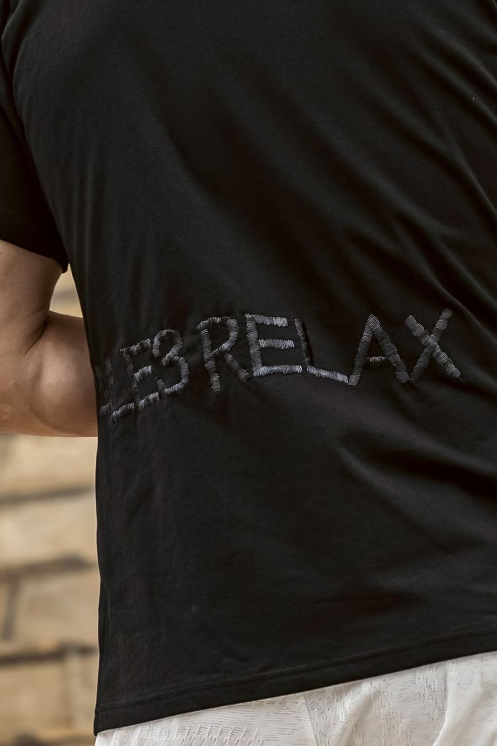 【26SS】 HAND EMBROIDERED LOGO T-SHIRT / ブランドロゴ刺繍 Tシャツ (ブラック)