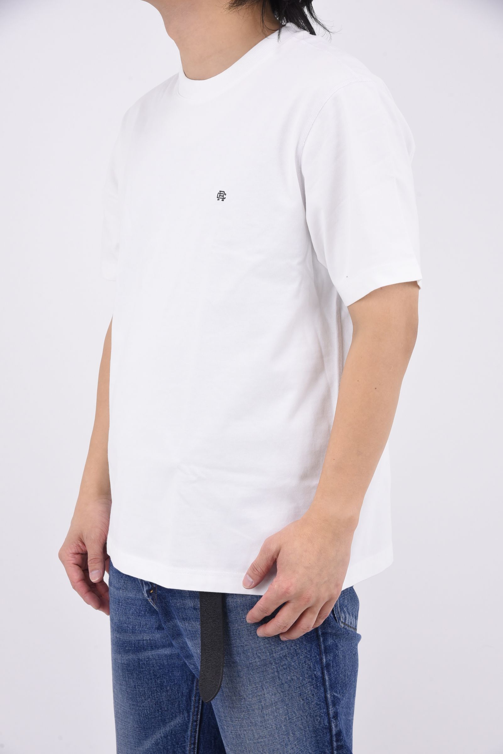 【国内正規品】 【STANDARD FIT】MIDWEIGHT JERSEY MONOGRAM T-SHIRT / ミッドウェイト ジャージ モノグラム 半袖Tシャツ ホワイト