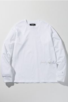【26AW】 JEWELRY LOGO MERCERIZED LONG-SLEEVE T-SHIRT / ジュエリーロゴ マーセライズド ロングスリーブ Tシャツ (ホワイト) (10月上旬入荷予定)