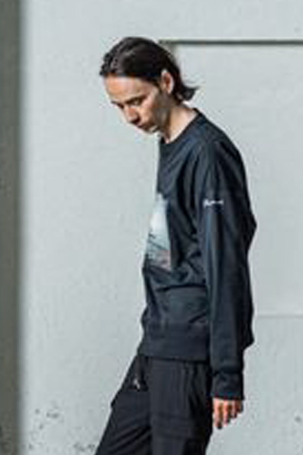 EX SWEAT PHOTO DROP TRAINER / 高機能裏毛 ヴィンテージ フォト ルーズトレーナー ブラック