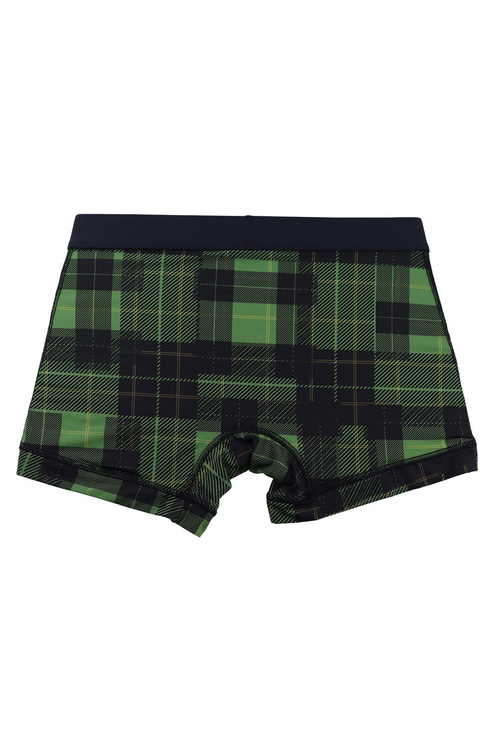 TRIBE CHECK Short Boxer - ブラック / グリーン