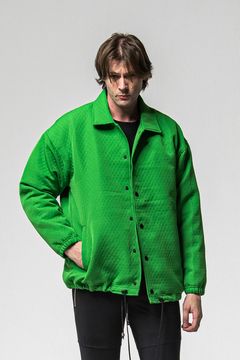 FUR COACH JK  / キルティング柄 コーチジャケット (グリーン) (11月中旬入荷予定) ※オーダー締切：9月1日(月)18:00