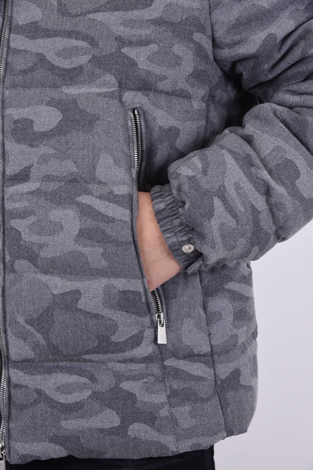 BOSIENO (ボシエノ) / R-LINE ウール ダウンジャケット ライトグレー