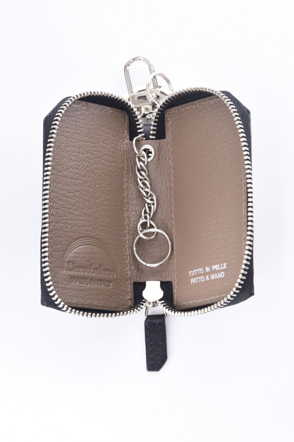 【残り1点】 SMART KEY CASE / LA111GT ゴートレザー スマートキーケース ブラック / グレー
