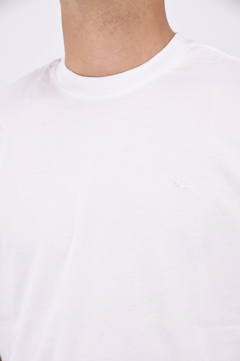 HALF RHINESTONE T-SHIRT / ハーフ ラインストーン Tシャツ ホワイト