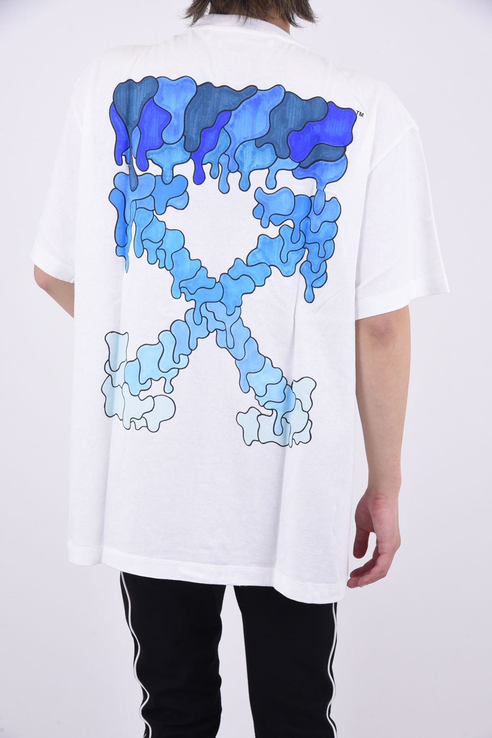 OFF-WHITE - BLUE MARKER S/S TEE / グラフィック アローロゴ