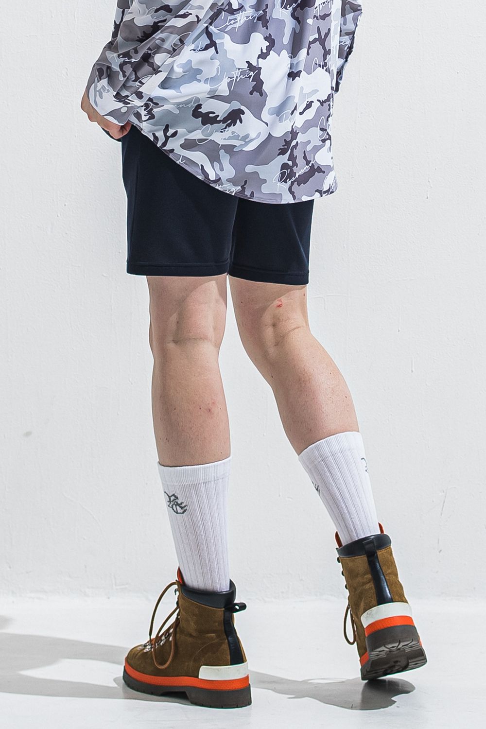 AZE SHORTS / リサイクルジャージ素材 ショートパンツ (ネイビー) (5月末入荷予定) ※オーダー締切:2月15日(日)18時