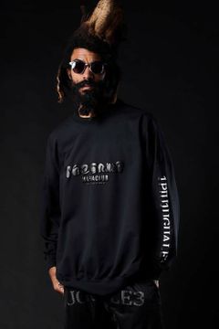 113 SPORT / THESAINT MAFIA AIR BOOST BIG CREW L/S BLACK / ドロップショルダー ロングスリーブ スウェット ブラック