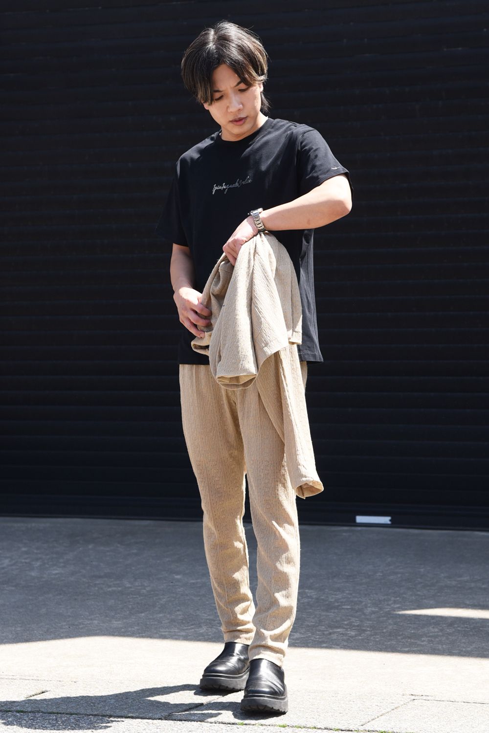 【113 RELAX】 涼しげなジャガードセットアップを使用したスタイリング