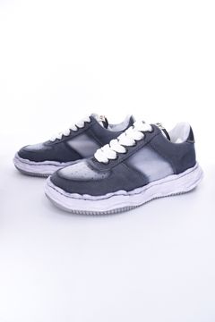 "WAYNE" OG Sole Effect Canvas Low-top Sneaker / オリジナルソール スプレーエフェクト キャンバス ローカットスニーカー ブラック