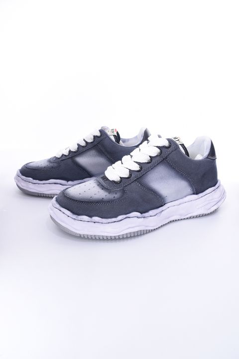 "WAYNE" OG Sole Effect Canvas Low-top Sneaker / オリジナルソール スプレーエフェクト キャンバス ローカットスニーカー ブラック