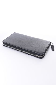 【残り1点】 ROUND ZIP LONG WALLET / LA409 ラウンドジップ ロングウォレット ブラック / グレー