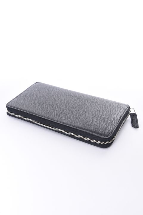 【残り1点】 ROUND ZIP LONG WALLET / LA409 ラウンドジップ ロングウォレット ブラック / グレー