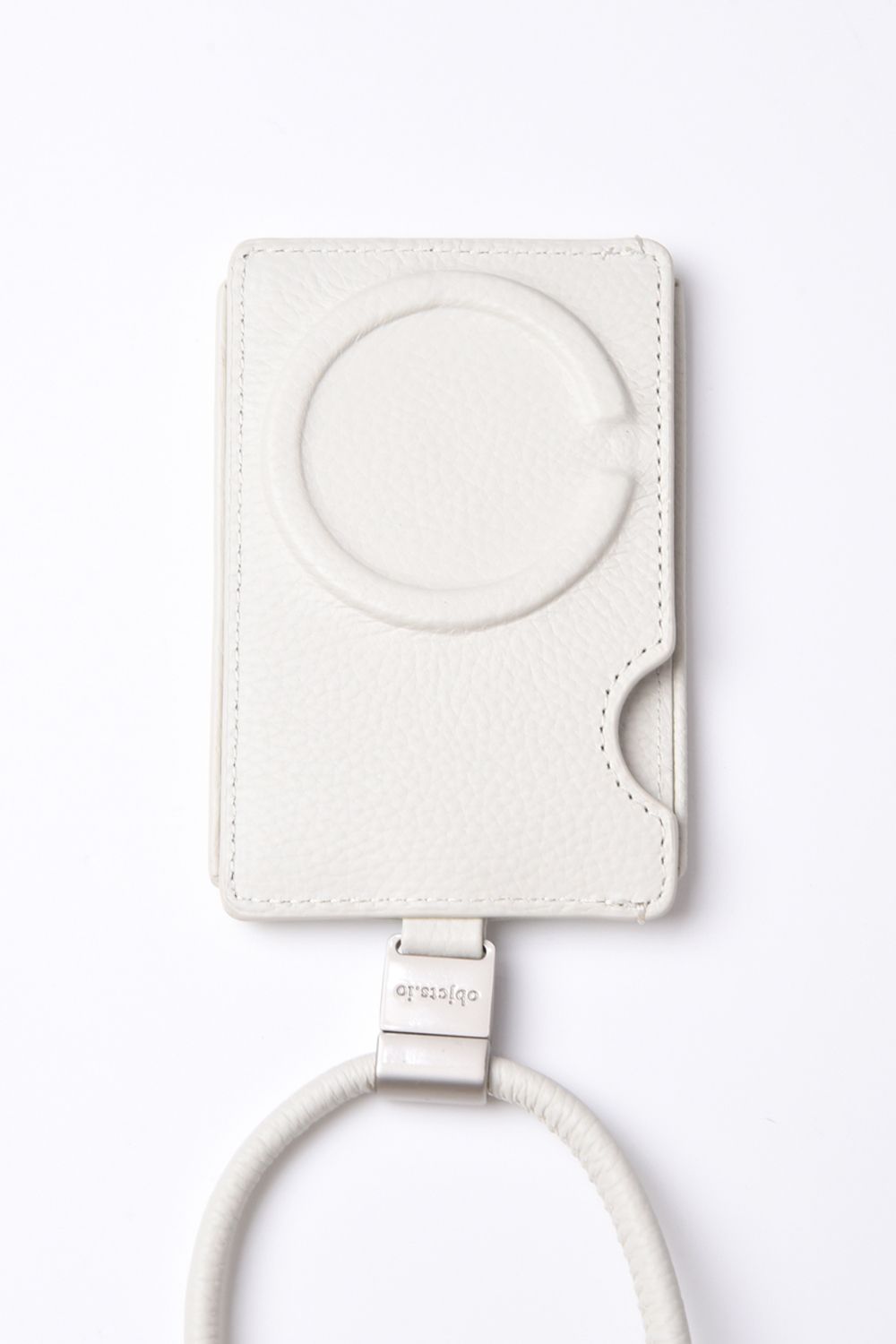 EXCHANGE-SHOULDER-CARDCASE-SET / ストラップ付き MagSafe対応 ショルダーコンポジションスリムカードケース (マシュマロ)