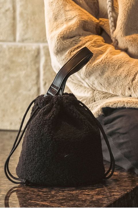 【26AW】 BOA DRAWSTRING BAG /  ボア ドローストリング バッグ (ブラック)